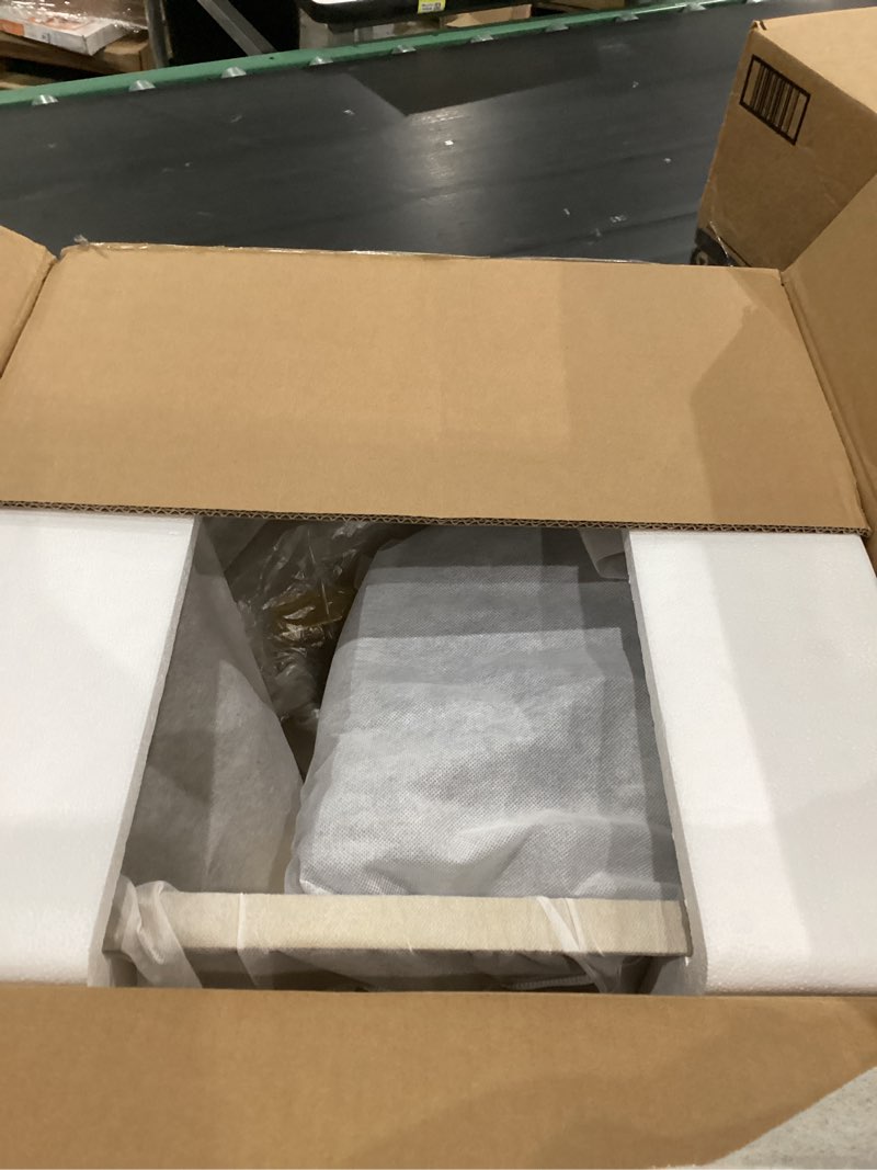 Condition photo showing New/Like New for Gold Bar Prep Mini Trumpet Kitchen Essential 17.7 Inch Square Stainless Steel RV Utility Sink with Golden Drain Strainer Stopper, Single Bowl Undermount or Drop-In Gold 17.7 Inch Square