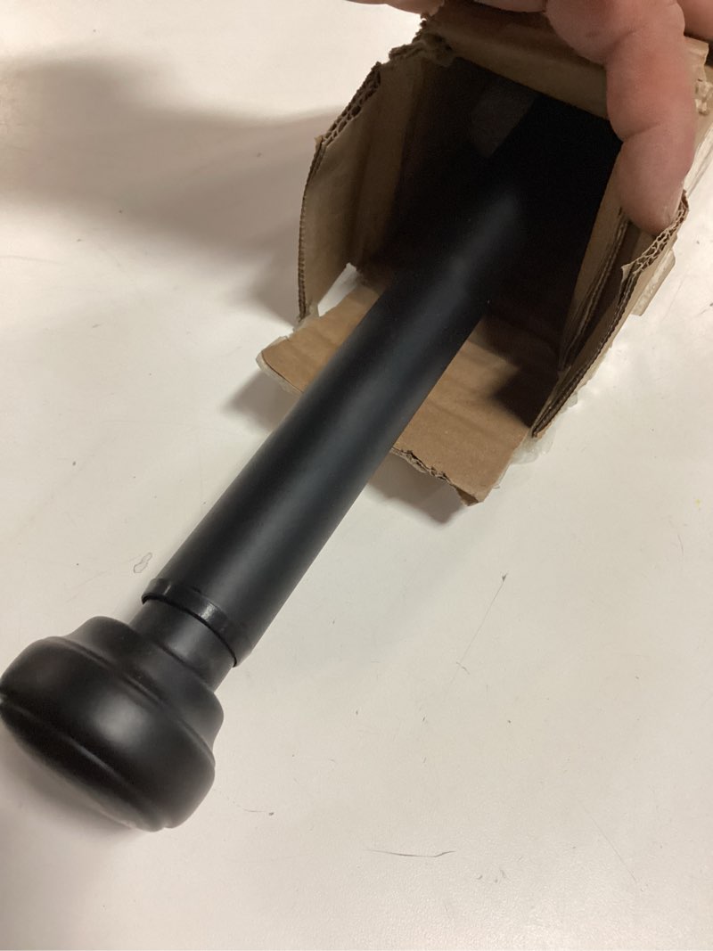 Condition photo showing Good Condition for Heavy Curtain Rod,1 inch Long Curtain Rods for Windows 72 to 144 inch with Endcap and Premium Aluminum Brackets,Ceiling Mount Drapery Rods Outdoor Curtain Rod for Patio,Matte Black 72-144" Matte Black