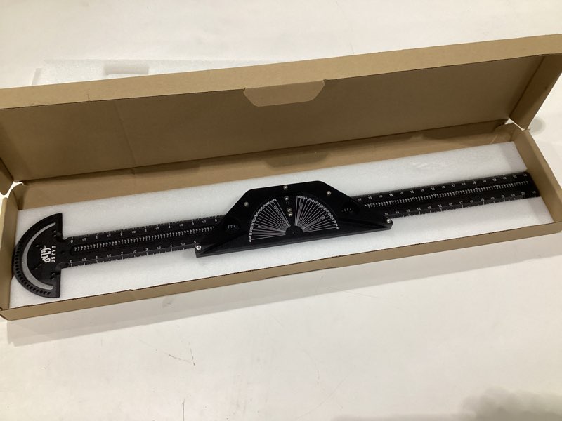Condition photo showing Good Condition for Woodworking Scriber Marking Line Ruler,A Precision Auxiliary Drawing Tool That can be Adjusted and Used to Measure Angles