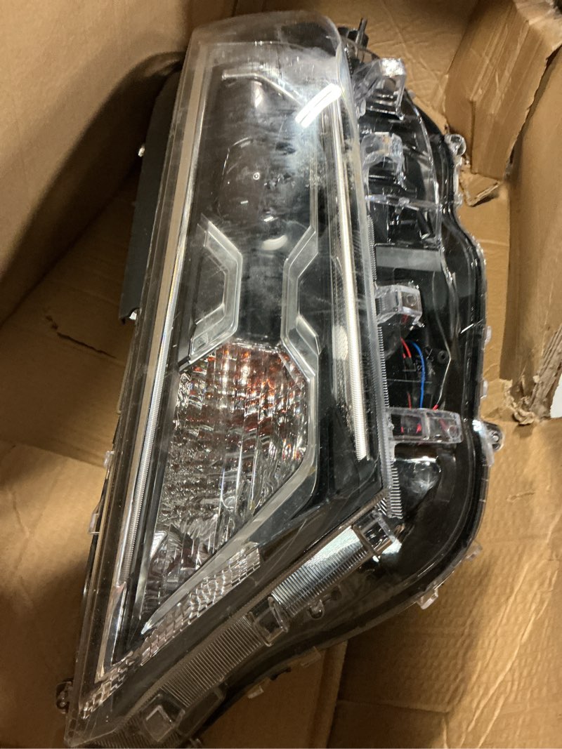 Condition photo showing As Is for acanii - for [non-projector style] 2019-2021 toyota rav4 w/chrome bezel led headlight headlamp assembly - driver side