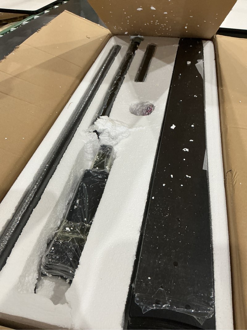 Condition photo showing Good Condition for fanbulous 100 inch large ceiling fans with lights and remote, 32w led light | high cfm airflow, 10 blades, 3 cct, 6 speed reversible quiet dc motor, dual-finish, outdoor, living room, patio, black 100 inch black
