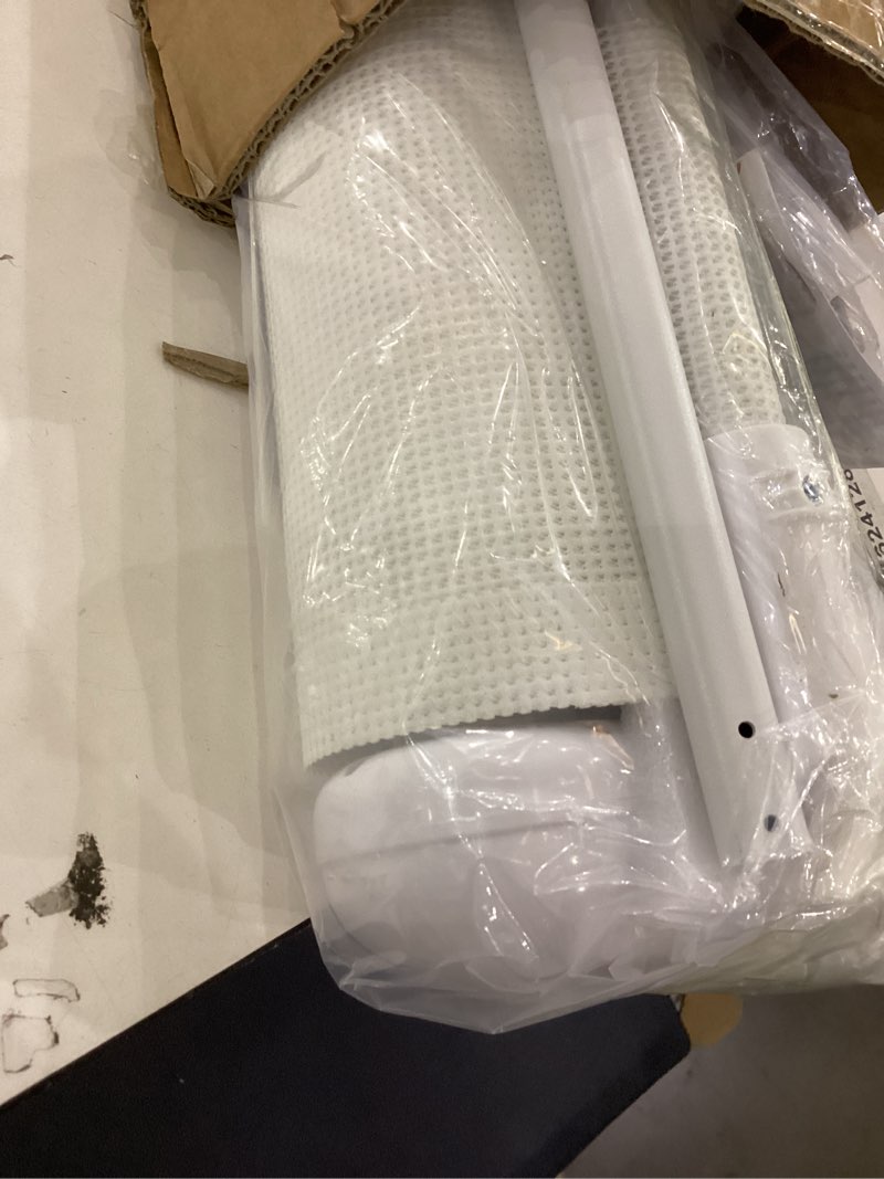Condition photo showing New/Like New for 160'' Retractable Baby Gates Extra Wide, 42" Extra Tall Retractable Dog Gate for Doorways,13 Foot Safety Upgrade Extra Long White Retractable Baby Gate for Stairs, Indoor/Outdoor Retractable Gate White 42" Tall x 160" Wide