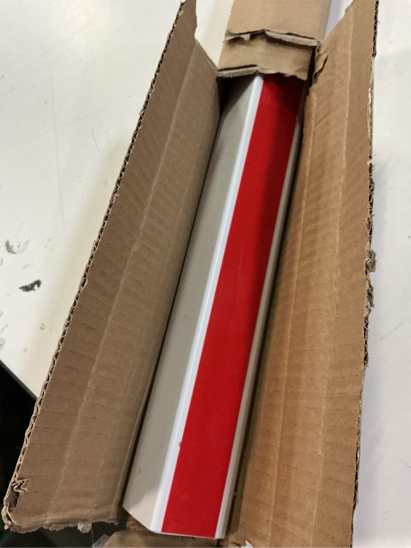 Condition photo showing Good Condition for Light Blocking Strips for Window Shades and Blinds, 100% Blackout Window Light Blocker for Blinds, PVC Side Tracks Light Blocker for Bedroom(White, 58", 4PCS) White-4pcs 4PCS