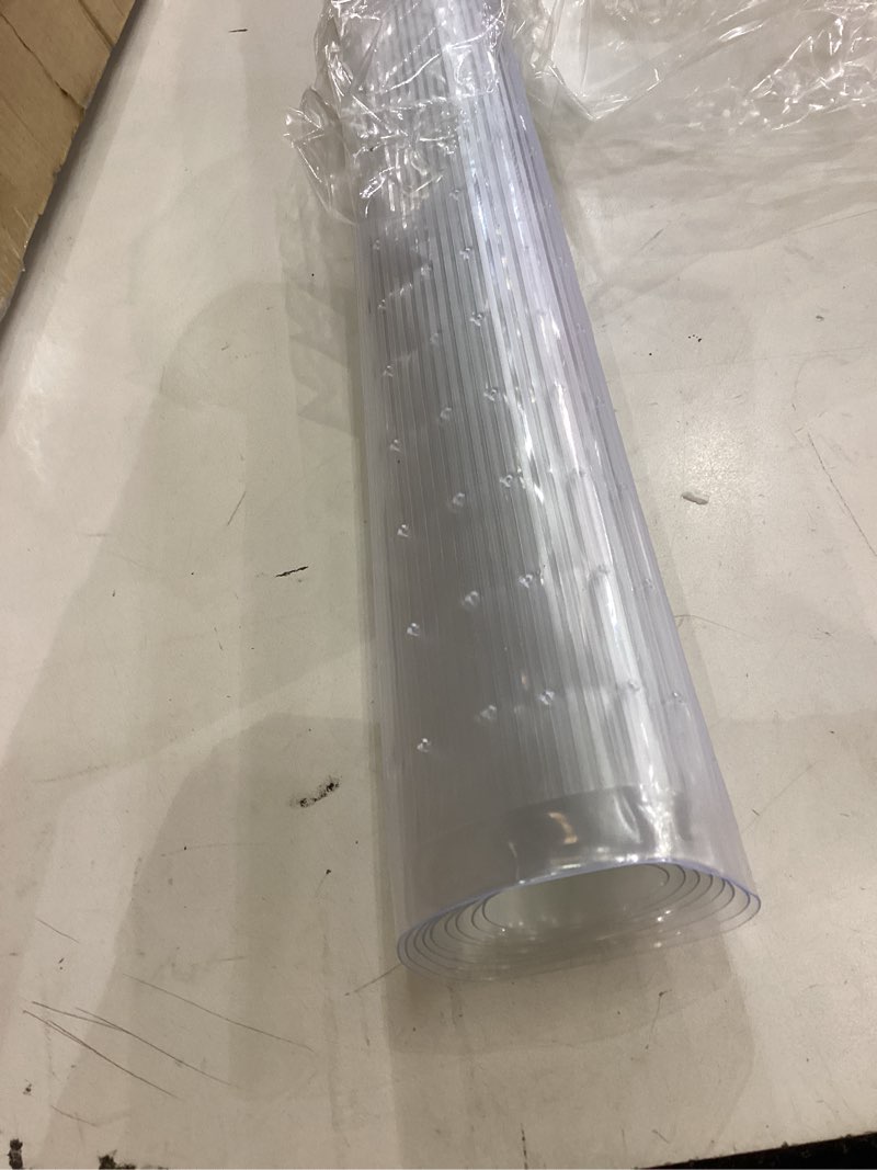 Condition photo showing New/Like New for Plastic Carpet Runner 27 x 48 Inch Plastic Area Rug for Doorway, Carpet Protector Runner for Pets Scratch-Stopper for Cat/Dog, Protect Foot Traffic Area Against Spills and Stains and Water Clear 2'3" x 4' (Rectangular)