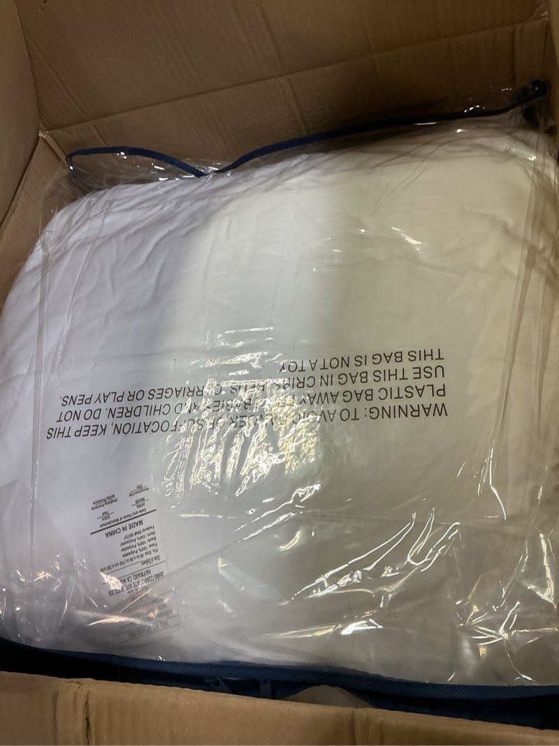 Condition photo showing Good Condition for SERTA Down Illusion Soft Hypoallergenic 2 inch Pillowtop Simple Fit Mattress Topper, Queen, White