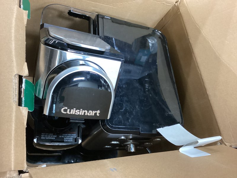 Condition photo showing As Is for Cuisinart 12-Cup Coffee Maker, Single-Serve Brewer Glass Carafe, Automatic Hot & Iced Coffee Machine, Brew Strength Control and Pause, SS-16, Stainless Steel