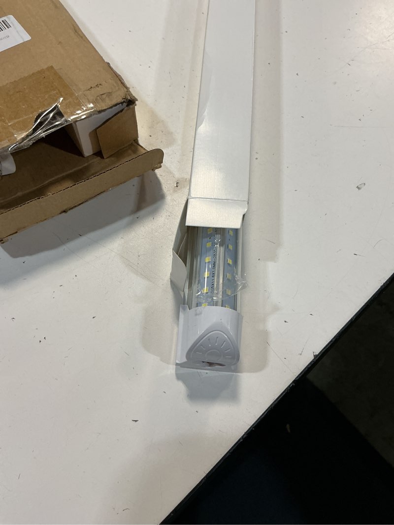 Condition photo showing Good Condition for cnsunway led shop light 2ft, 20w 3000lm 6500k, t8 led tube lights, clear cover, ceiling and utility shop lights, linkable light fixture for room, garage, workbench, warehouse, etl listed (2 pack) cool white 2ft-2 count