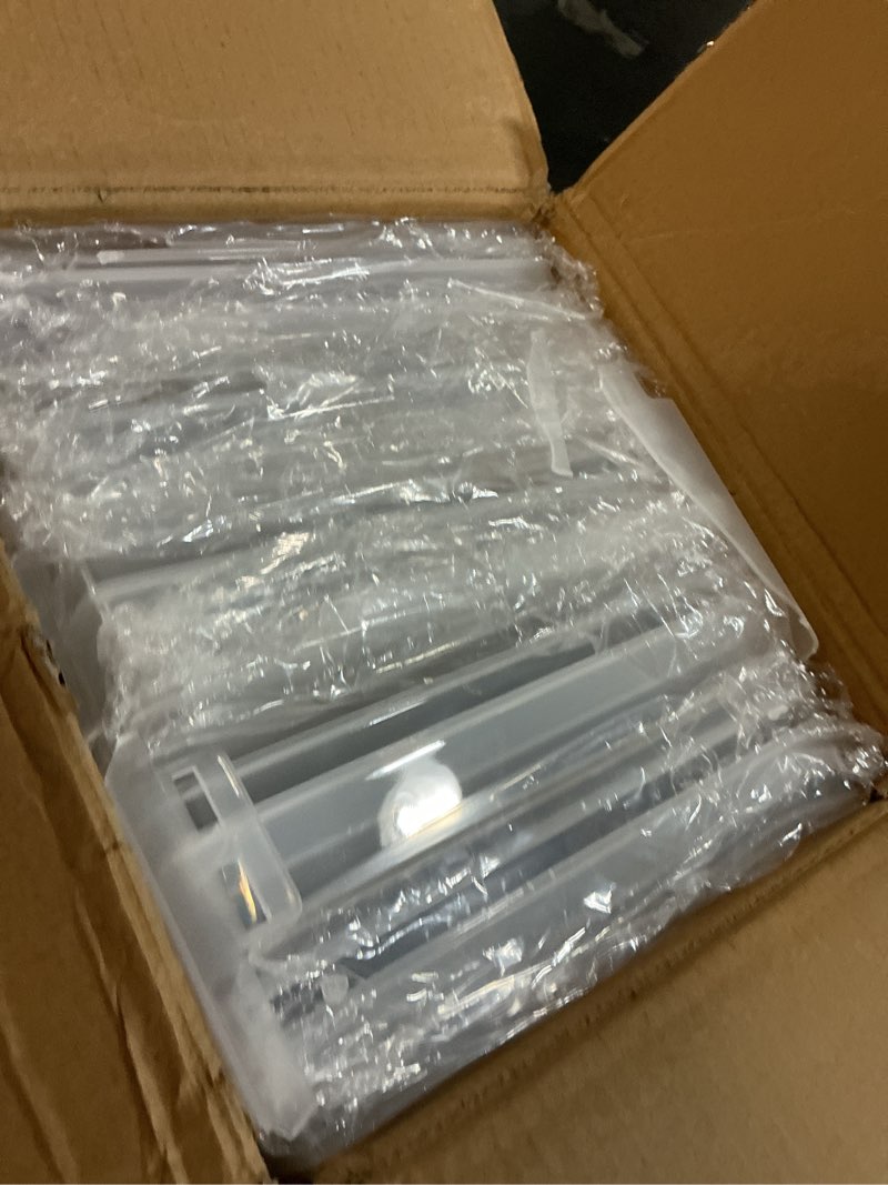 Condition photo showing Good Condition for Lifewit 10 Pack Plastic Paper Storage Boxes, A4/Letter Size, 10 Extra Zipper Bags, Sticker Label, Portable File box with Latching Lid and Handle, Versatile Storage box for Projects, Craft Supplies