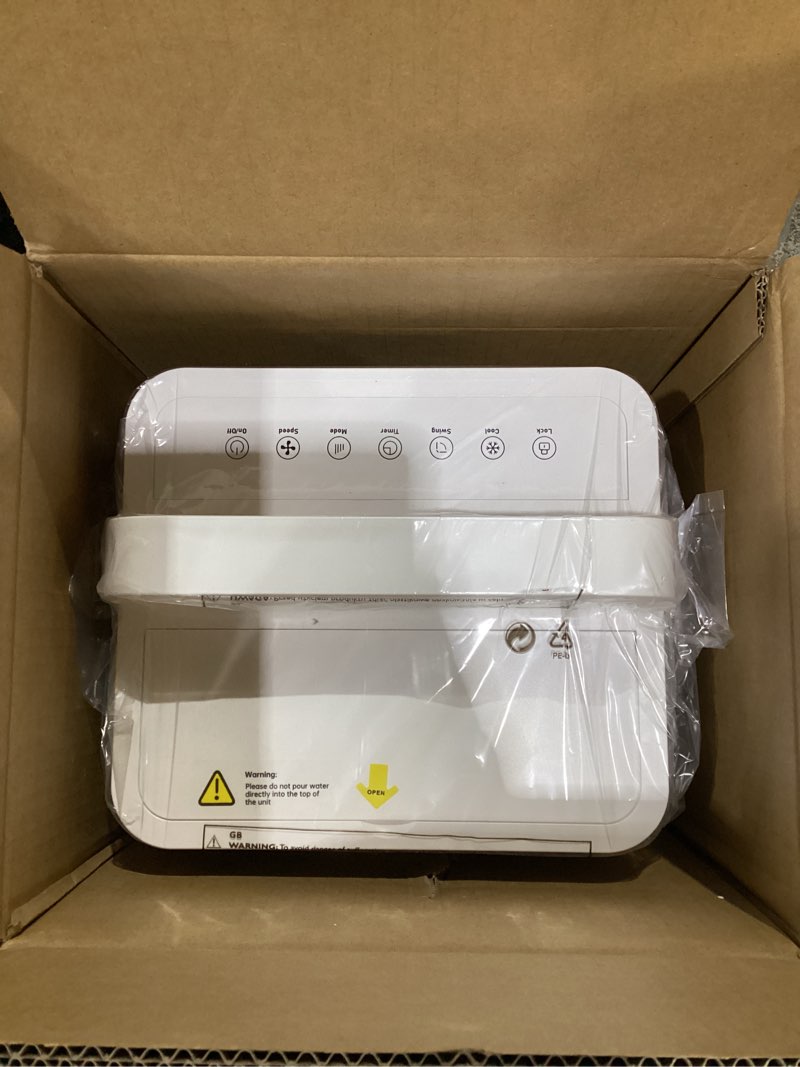 Condition photo showing Good Condition for Portable Air Conditioners, 3-IN-1 Evaporative Air Cooler, Swamp Coolers w/ 2 Ice Pack, 1.85 Gal Water Tank, 4 Modes, 80° Oscillation, 7H Timer, Portable Ac for Bedroom, Room, Indoor White, SIMILAR TO STOCK PHOTOS, NOT EXACT