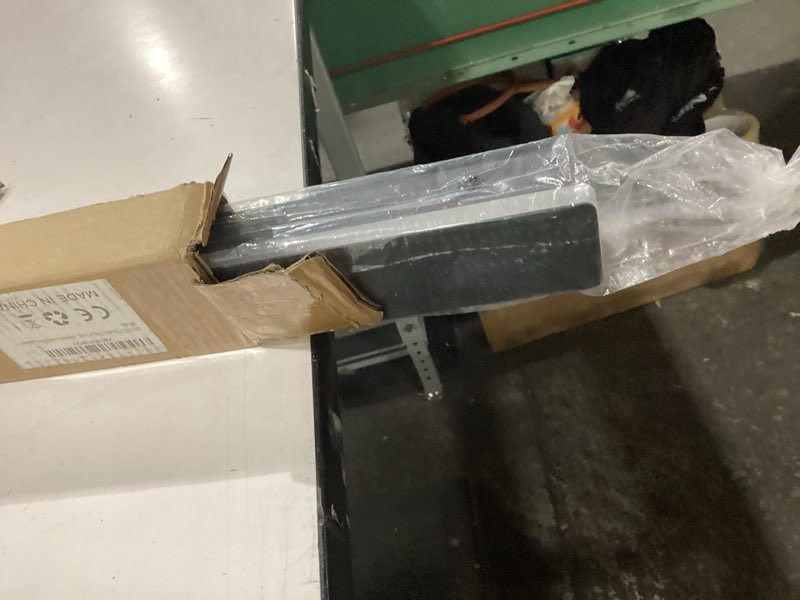 Condition photo showing As Is for Modern Plug in Long Wall Sconce, 39" Black Matte LED Wall Lights, 20W Warm White 3000K Acrylic Indoor Wall lamp, with 59" Plug Cable for Bedroom, Living Room, Hallway Black 39.3 inches