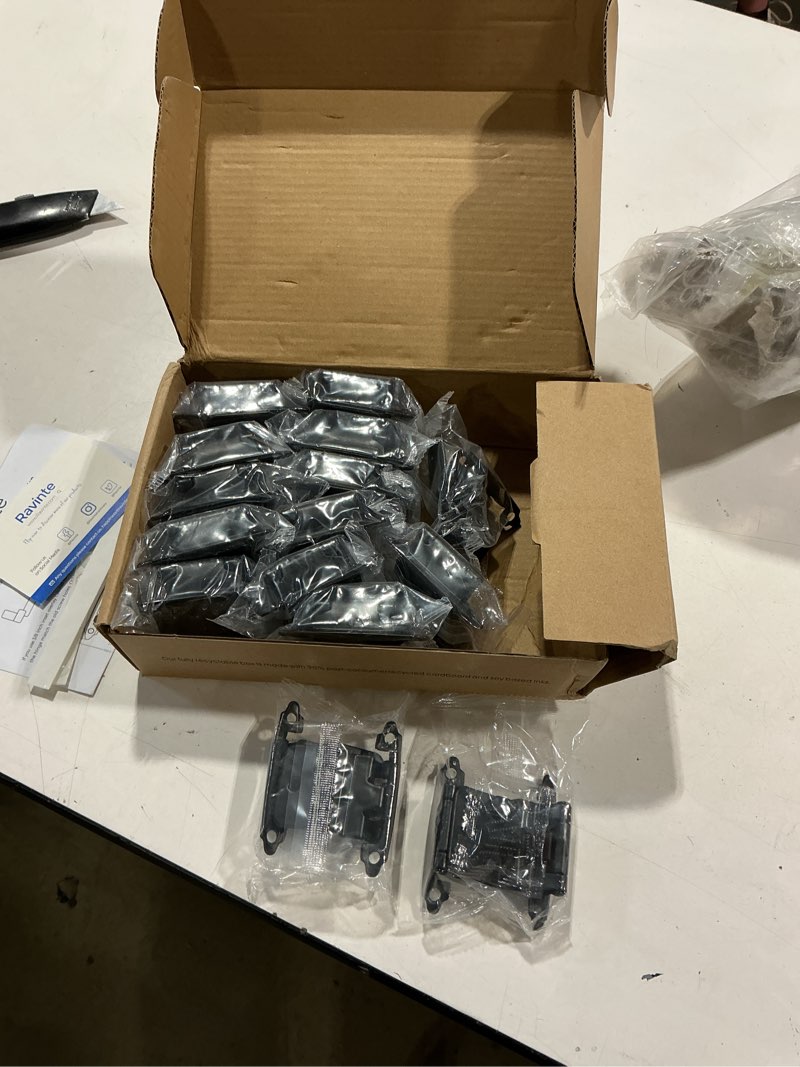 Condition photo showing Good Condition for ravinte 30 packs (15 pairs) 3/8" inset matte black cabinet hinge,self closing hinges for kitchen/bathroom/furniture cabinets & doors,decorative cabinet hardware kitchen cabinet hinges with door bumper matte black 30