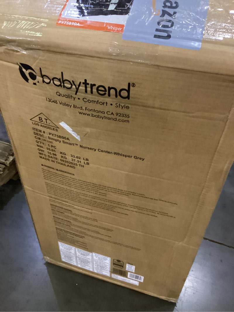 Condition photo showing New/Like New for Baby Trend Simply Smart™ Nursery Center, Whisper Grey