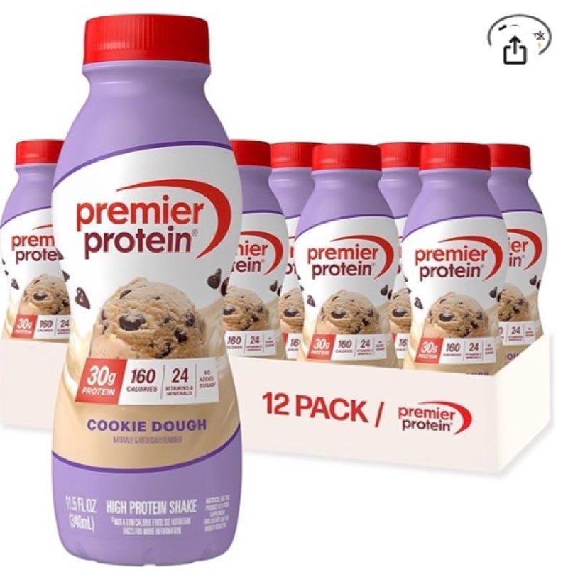 best by 09/25/25 premier protein cookie dough 12-11.5 fl oz shakes