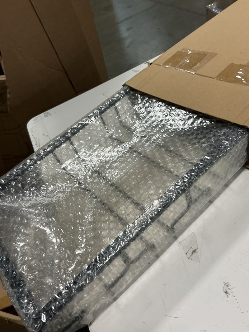 Condition photo showing Good Condition for 8-Row Wine Glass Rack Under Cabinet, 31 inch Stemware Hanger under Shelf, Large Capacity Glasses Storage for Bars and Kitchen Counters Black