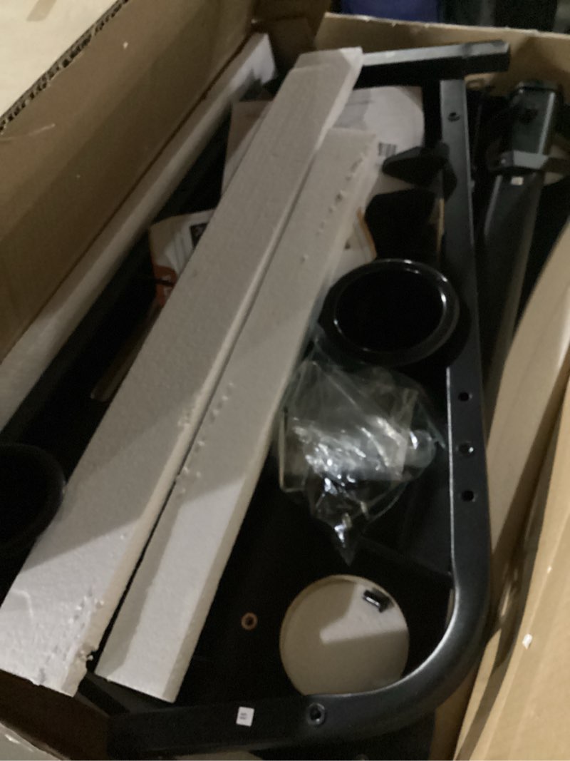 Condition photo showing As Is for VTORY Treadmill Desk – Adjustable Desk for Walking Pad, Stable & Heavy-Duty Height 30"-47", Portable Walking Pad Desk Table Stand for Home Office & Work with Installation Guide (Black)