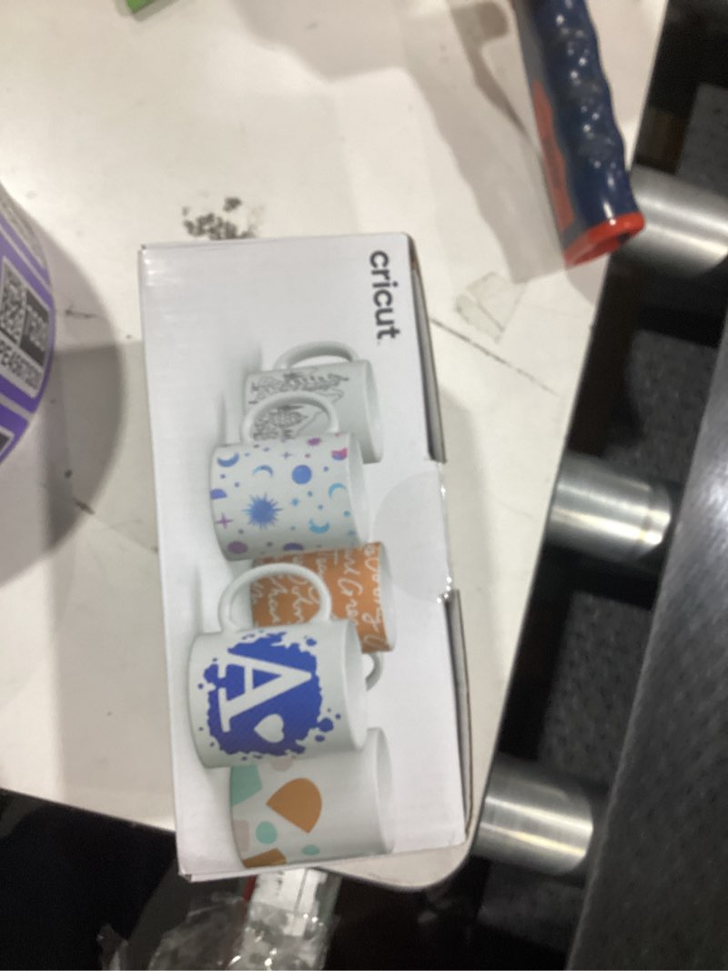 Condition photo showing Good Condition for Cricut Beveled Blank , Ceramic-Coated, Dishwasher & Microwave Safe Mug to Decorate, Mug Press & Infusible Ink Compatible,12 Oz Sublimation, Ideal for Crafts and Printing, 2 Count, White