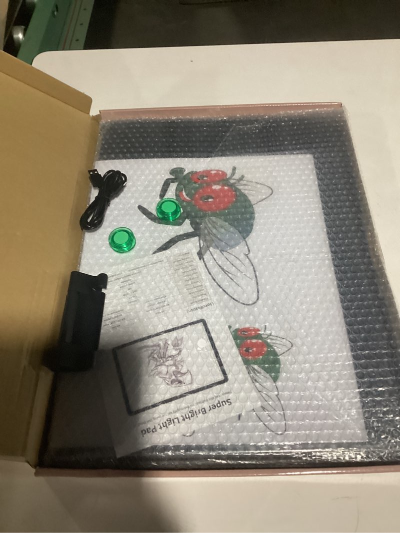 Condition photo showing Good Condition for Rechargeable A3 Light Pad for Diamond Painting with 4000mAh Battery,Side Physical Buttons,Diamond Art Light Board,Magnetic Light Pad 13.4x18.2,LED Light Box for Tracing,Drawing,Weeding Vinyl Rechargeable A3 Black