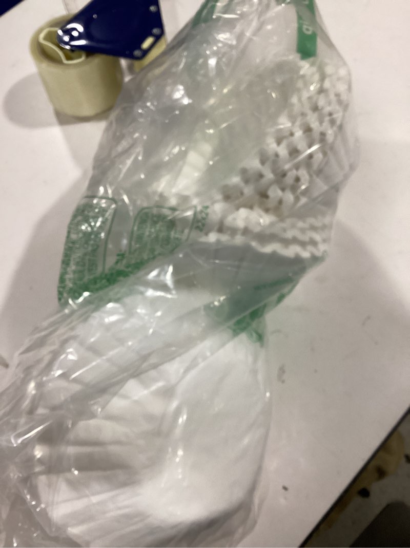 Condition photo showing Good Condition for Large Coffee Filters, 12 Cup Premium Disposable Coffee Filters, 9 3/4” x 4 1/4” Inch Size, Tall-Sided Design, Compatible with Bunn Commercial & Large Brewers, No Ground Overflow, 500 Count Pack.
