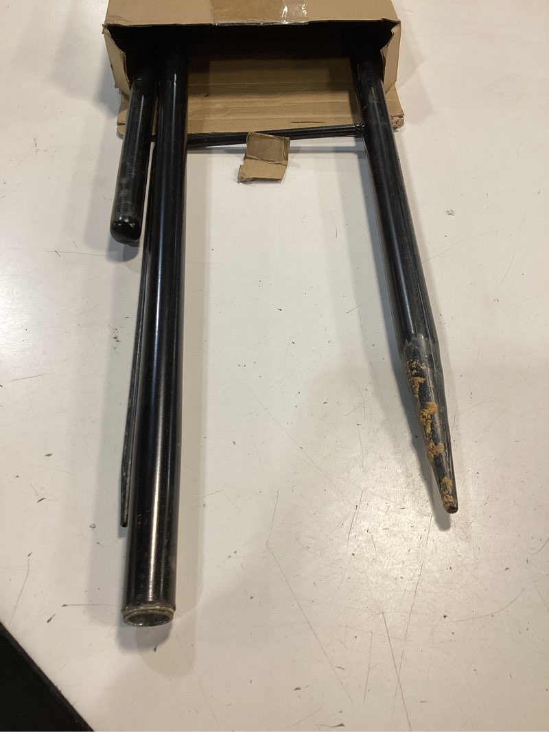 Condition photo showing As Is for leifide black 72" h replacement pole for large wind spinner, windmill replacement parts, three-part composition, 22mm thicker tube, easy assembly for large metal wind spinner