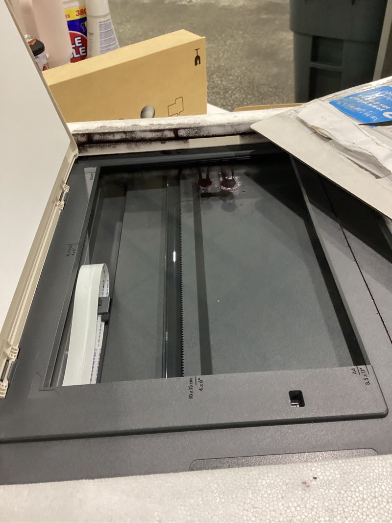 Condition photo showing As Is for HP Smart Tank 5000 Wireless All-in-One Ink Tank Printer, Scanner, Copier with 2 Years of Ink Included, Best-for-Home, Cartridge-Free, Refillable, AI-Enabled, an EcoTank Alternative (5D1B6A)