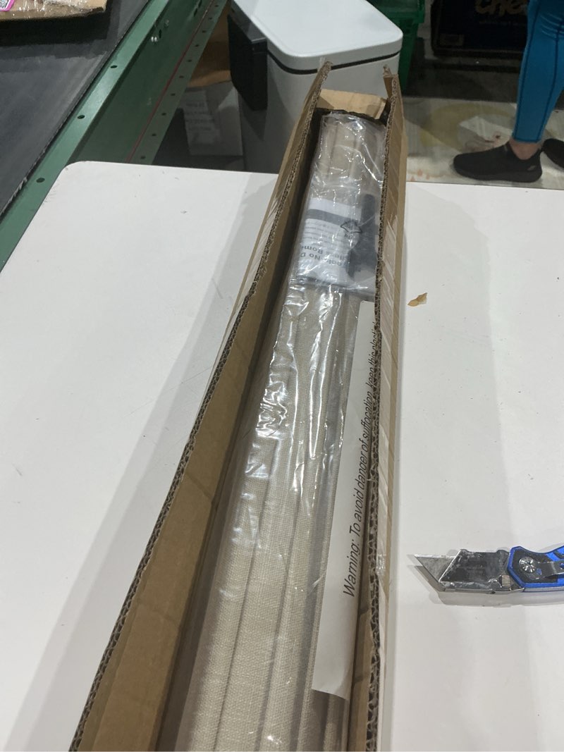 Condition photo showing Good Condition for no drill cordless roman shades, 35.5×60 in, beige | 100% blackout fabric, uv protection, protecting privacy, room darkening blackout - beige 35.5" w × 60" h