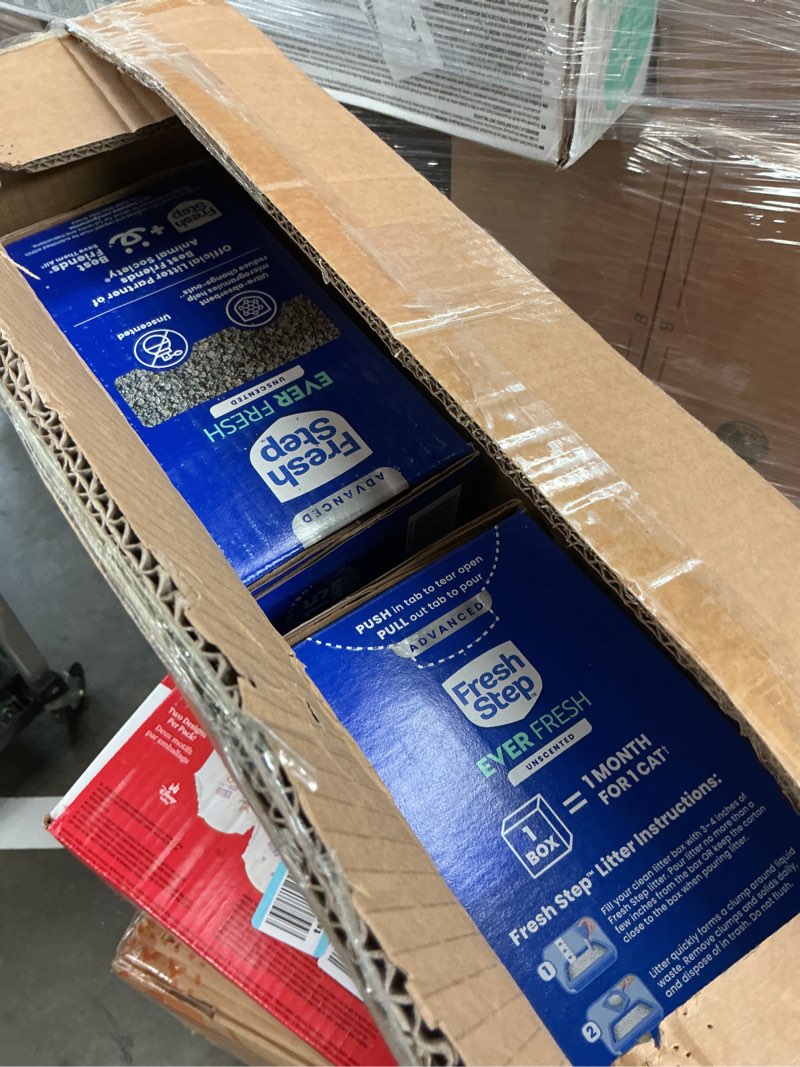Condition photo showing Good Condition for fresh step advanced ever fresh multi cat clumping cat litter, unscented, low dust, odor control with ammonia block tech, compatible in automatic litter boxes, 32 lb. (2 x 16 lb.)