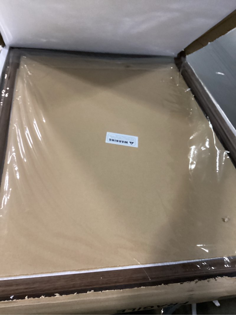 Condition photo showing Good Condition for Jinchuan Jersey Frame Display Case Shadow Box Lockable with UV Protection for Baseball Basketball Football Soccer Hockey Sport Shirt Standard Jersey - Walnut Case 1 Pack