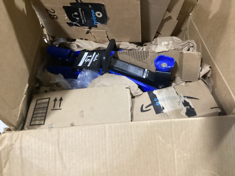 Condition photo showing As Is for tonda floor jack 1.5 ton and floor jack rubber pad 2 pack