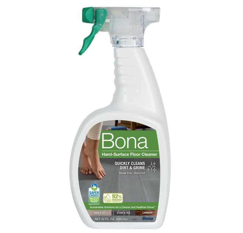 bona cleaning products multi-surface cleaner spray + mop all purpose floor cleaner - unscented - 32 fl oz (8 pack)