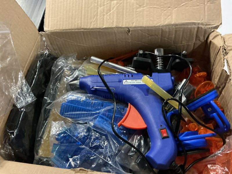 Condition photo showing As Is for vextro dent puller kit dent removal tools for car, paintless dent repair kit with metal dent lifter, powerful slide hammer t-bar, bridge puller, auto body dent repair, door ding, hail damage removal pdr kit -1