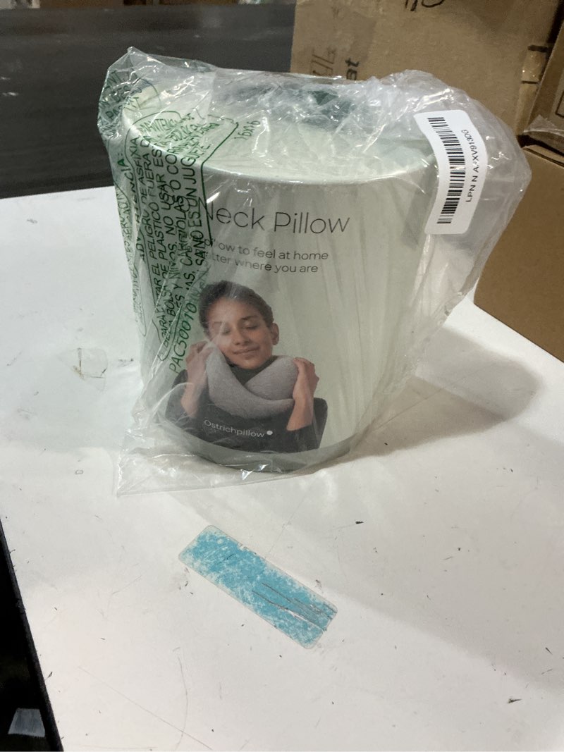 Condition photo showing Good Condition for Ostrichpillow Go Neck Pillow, Travel Pillows for Airplanes, Premium Memory Foam Travel Pillow, 360º Ergonomic Design, Asymmetrical Sides, Travel Bag Included, Washable Modal Cover Onesize Deep Blue