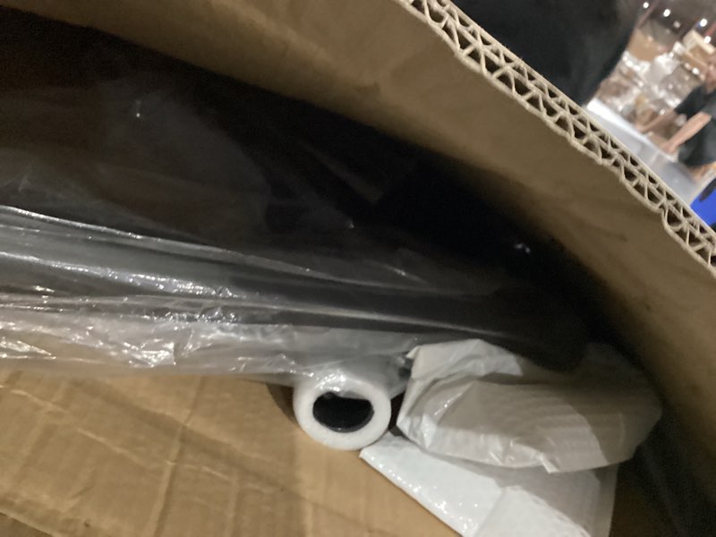 Condition photo showing As Is for leinuosen 24.4 inch walking pad handle bar attachment only with phone holder adjustable treadmill handrail handlebar increase height from 38.58 to 47.24 inch, walking pad accessories