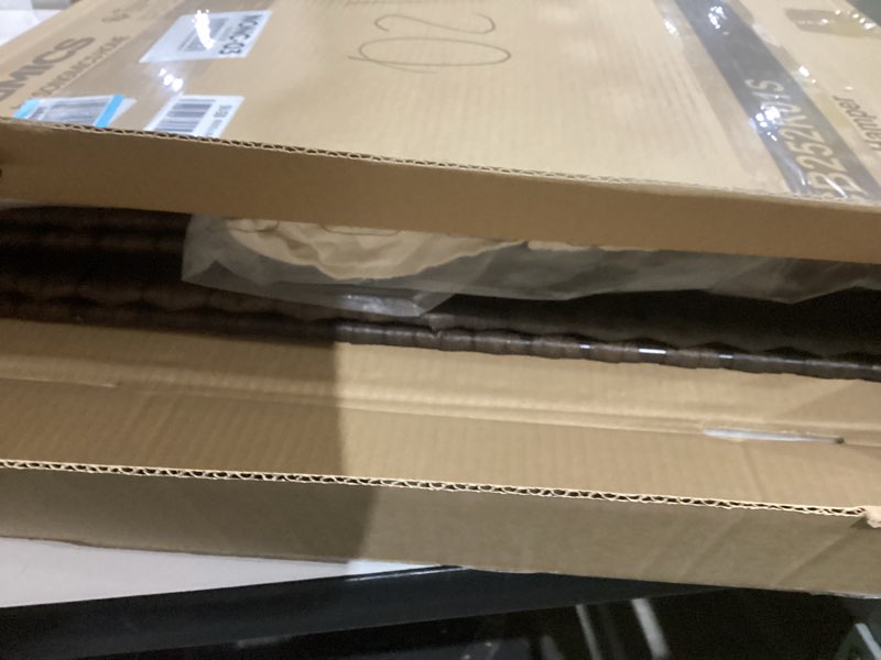 Condition photo showing As Is for SONGMICS Laundry Hamper with Lid, 110L Clothes Hamper with 2 Removable Liner Bags, 6 Mesh Bags, Wicker Laundry Basket, Double Laundry Hamper for Bathroom, 13 x 22.4 x 23.6 Inches, Brown ULCB052K02 Brown 110 L