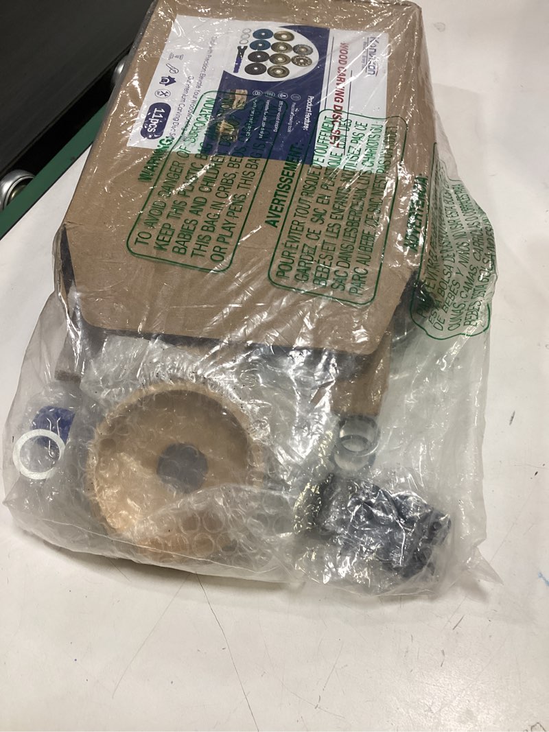 Condition photo showing Good Condition for 11PCS Wood Carving Disc Set for 4" or 4 1/2" Angle Grinder, Stump Tool Grinding Wheel Disc with 5/8" Adapter Ring, Woodworking Grinder Attachment for Cutting Shaping Carving Sanding Polishing