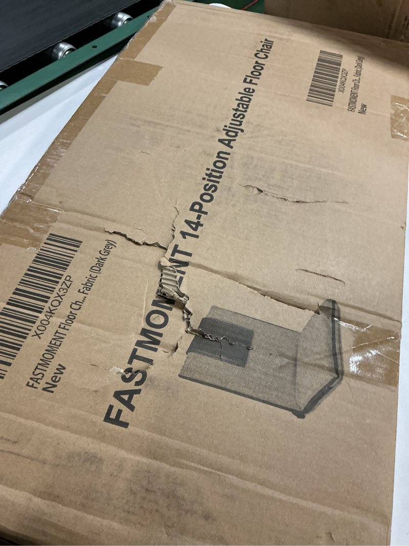 Condition photo showing Good Condition for Floor Chair with Water Repellent Fabric 14-Position Adjustable Floor Chair with Back Support Portable Floor Seat for Adults Foldable Meditation Seat with Washable Cover (Dark Grey) Grey & Black Upgraded - With Water Repellent Fabric