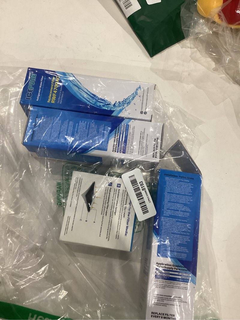 Condition photo showing As Is for icepure lt1000pc replacement for lg lt1000p/pc/pcs adq747935 adq74793501 adq74793502 mdj64844601 lmxs28626s lfxs26973s, lt-1000pc, lt1000, kenmore 9980 refrigerator water and lt120f air filter 3 combo non-alkaline water filter with air filter 3 count (pack of 1)