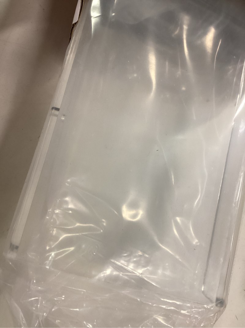 Condition photo showing Good Condition for 24 inch clear floating shelves 4 pack acrylic shelves invisible floating wall ledge bookshelf 5mm thick book display shelves wall mounted bathroom kitchen organizer 24" 4 pack