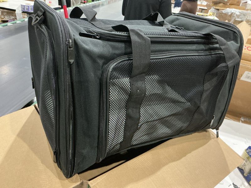 Condition photo showing As Is for toffcaea dog carrier bag, breathable pet carrier bag, adjustable ...