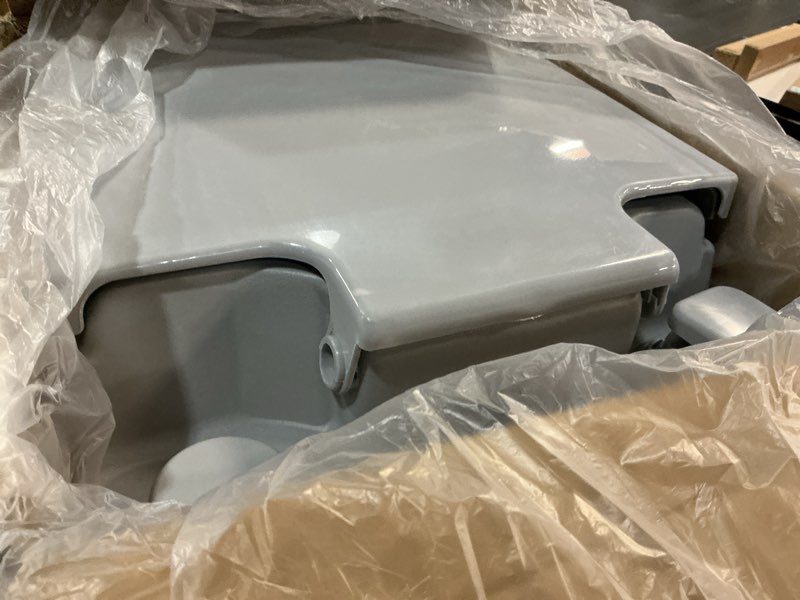 Condition photo showing Good Condition for VEVOR Portable Toilet for Camping, RV Toilet with Carry Bag, 5.3 Gal Waste Tank & 3.2 Gal Flush Tank, Push-Button Pressurized Flush Commode, Leak-proof and Odourless Travel Toilet for Camping Car