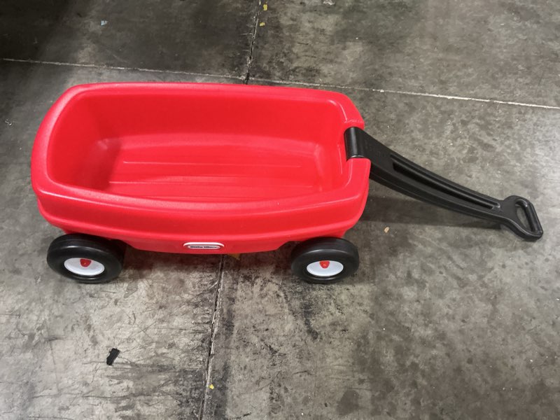 Condition photo showing Good Condition for Little Tikes Lil' Wagon – Red And Black, Indoor and Outdoor Play, Easy Assembly, Made Of Tough Plastic Inside and Out, Handle Folds For Easy Storage | Kids 18