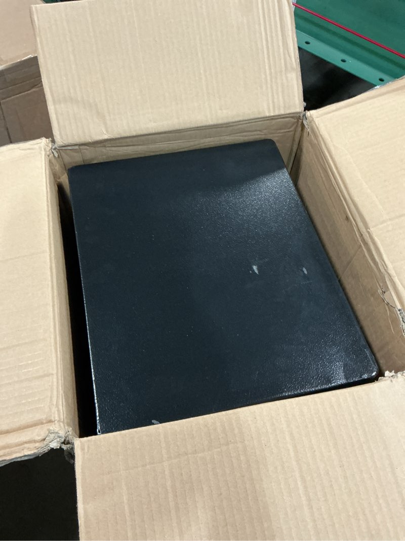 Condition photo showing As Is for 5.2 cuft large safes for home use water and fireproof, digital security fire safe box with programmable keypad, spare keys & removable shelf, anti-theft document safe for money, medicine and valuables 5.2cuft
