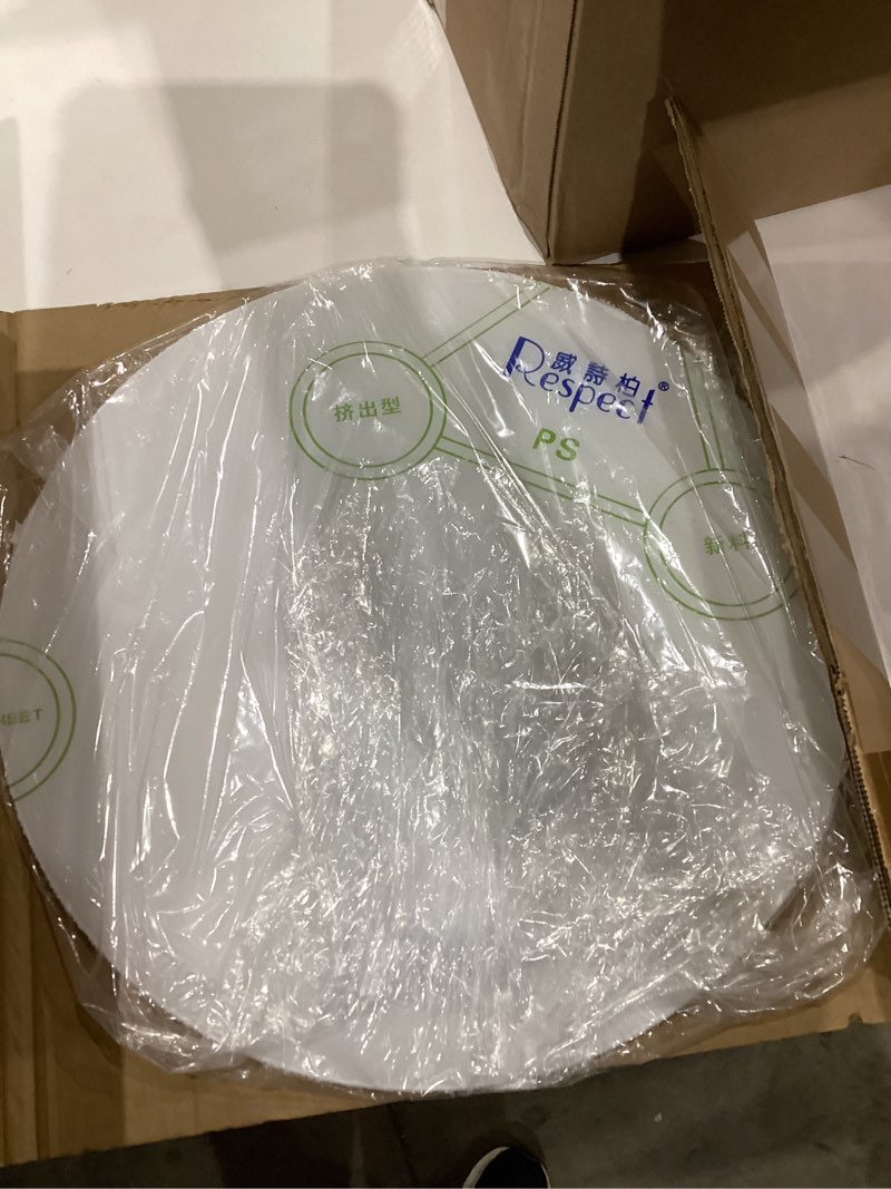 PATIKIL 16.5" Diameter Lampshade Diffuser, 2 Pcs 2.7mm Thick Round Diffuser Sheet for Drum Lampshade