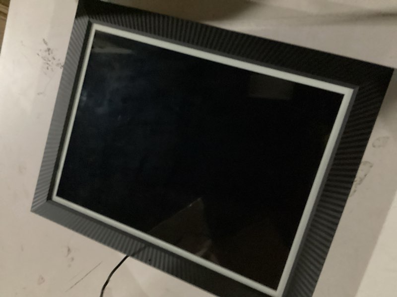 Condition photo showing Good Condition for large digital picture frame 16.2" wifi-photo-frame - 32gb fhd touch screen electronic photo frame, slideshow, auto-rotate for wall tabletop, share photos and videos via app or email, gifts for mom dad