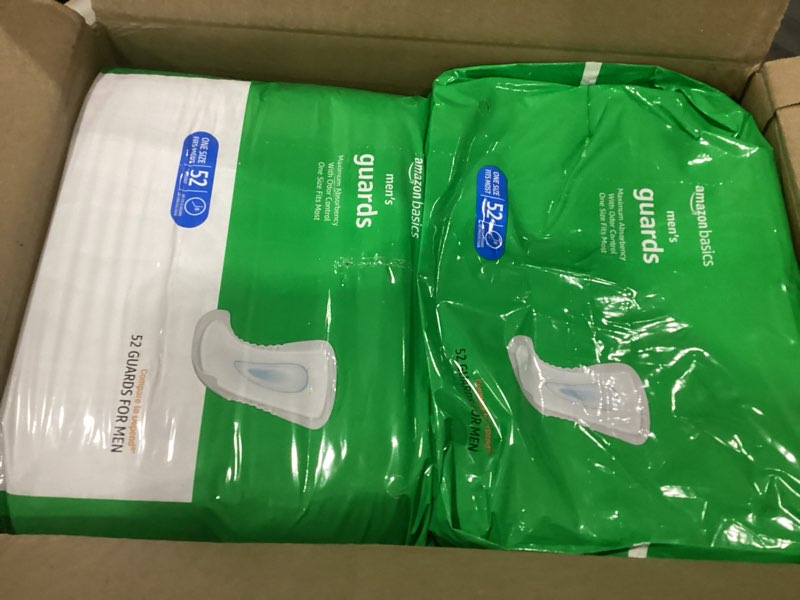 Condition photo showing Good Condition for amazon basics incontinence underwear for women, maximum absorbency, fresh protection, postpartum, disposable, odor protection, comfortable fit, large, lavender, 54 count (3 packs of 18) large 54.0, similar to stock photo