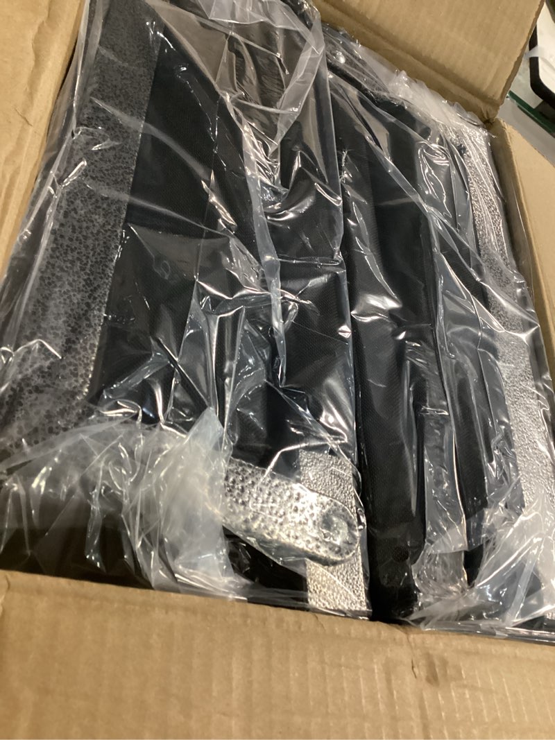 Condition photo showing Good Condition for SPORT BEATS Stadium Seats with Back Support Bleacher Chairs with Back and Cushion Thick Padded Bleacher Seats Includes Shoulder Strap Black 2pcs Regular - 17" W x 12" D x 16.5" H Regular - 17"W x 12"D x 16.5"H Black 2