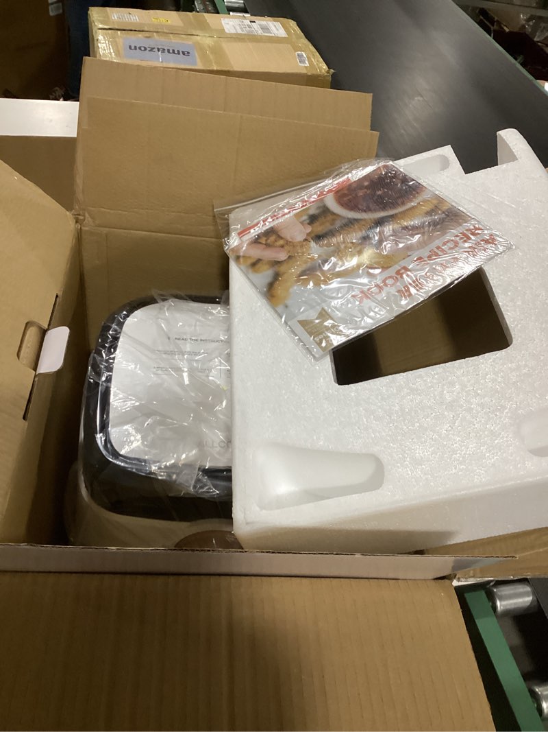 Condition photo showing Good Condition for Air Fryer, ALLCOOL Airfryer Oven 8QT Large Air Fryer 1700W 8-in-1 with Touch Screen Air Fryers Dishwasher Safe Nonstick Tray Freidora de Aire 32 Recipes BPA & PFOA Free White Air Fryer
