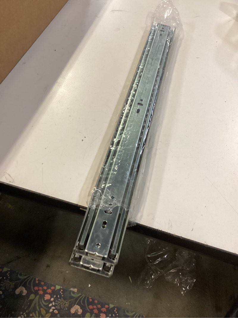 Condition photo showing Good Condition for Drawer Runners,Push to Open Drawer Slide 300mm 3-Folds Full Extension Drawer Runner Telescopic Ball Bearing, Side Mount, 45kg Load Capacity, 1-Pair (Size : 500mm) ( Color : One Color , Size : 500mm ) 500mm One Color