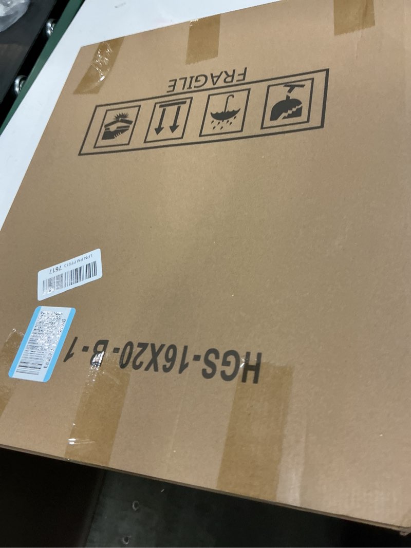 Condition photo showing New/Like New for seseat 16x20 picture frame black, display pictures 11x14 with mat or 16x20 without mat, photo frames wall gallery, 1 pack black 16x20