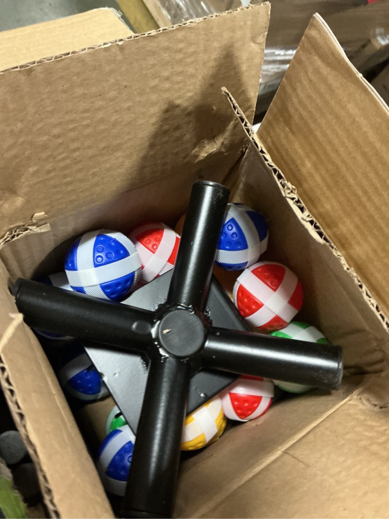 Condition photo showing Good Condition for Golf Chipping Game Set : Portable 6-Angle Adjustable Practice Mat Set with 20 Sticky Balls for Indoor Outdoor Training & Family Fun (Golf Club Not Included) Green