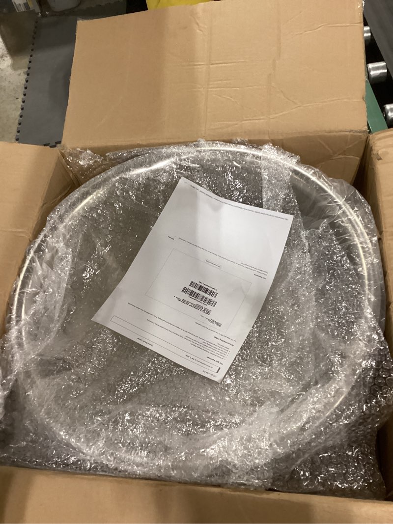 Condition photo showing New/Like New for FillTouch 2 Pack Large Mixing Bowl Oversized All Purpose 304 Stainless Steel Polished Mirror Flat Base Metal Bowl for Home or Commercial Prepping Baking Mixing Marinating(20 Qt)